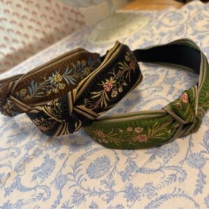Floral Embroidered Headbands